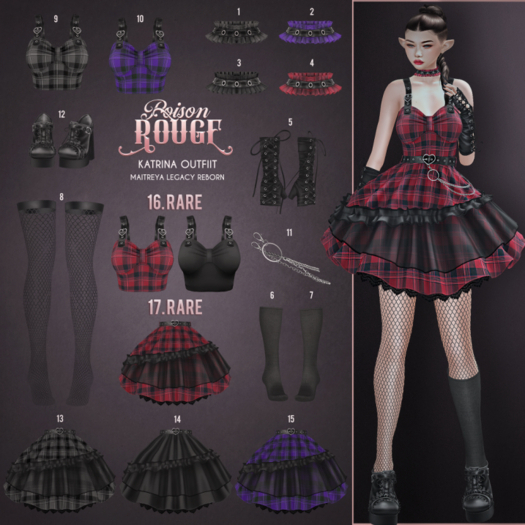 POISON ROUGE Katrina COMPLETE SET LEGACY