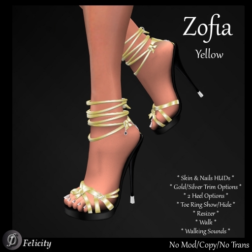 SALE! *Felicity* Zofia Stilettos - Yellow High Heels Strappy Sandals (Shoes with 2 Heel Sizes)