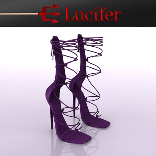 Strapped Heels Purple