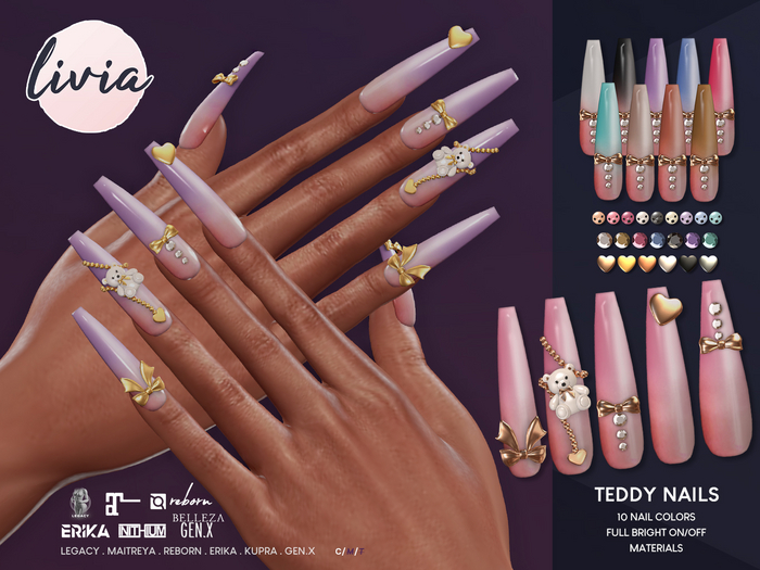 LIVIA Teddy Bento Nails