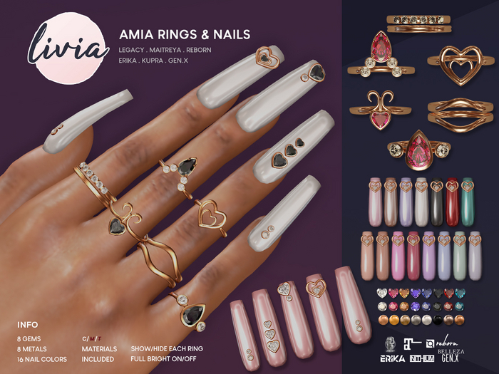 LIVIA Amia Rings & Nails [fatpack]