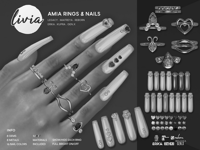LIVIA Amia Rings & Nails [fatpack] DEMO