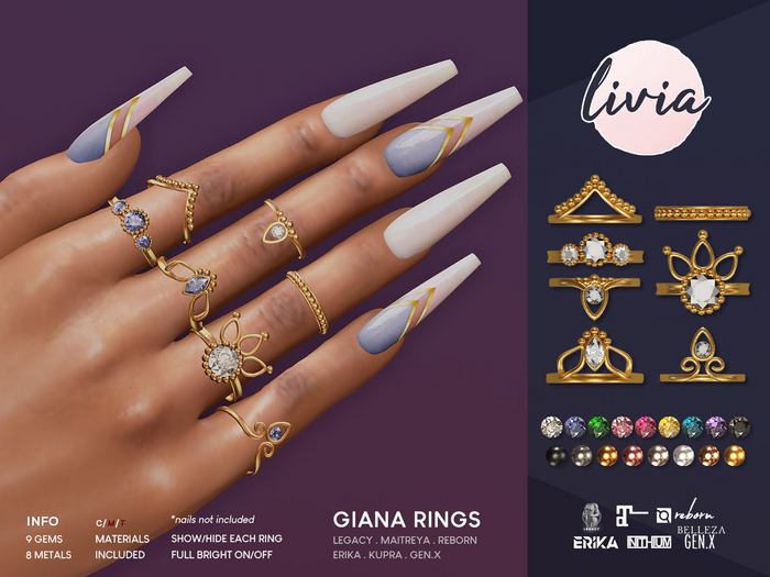 LIVIA Giana Rings