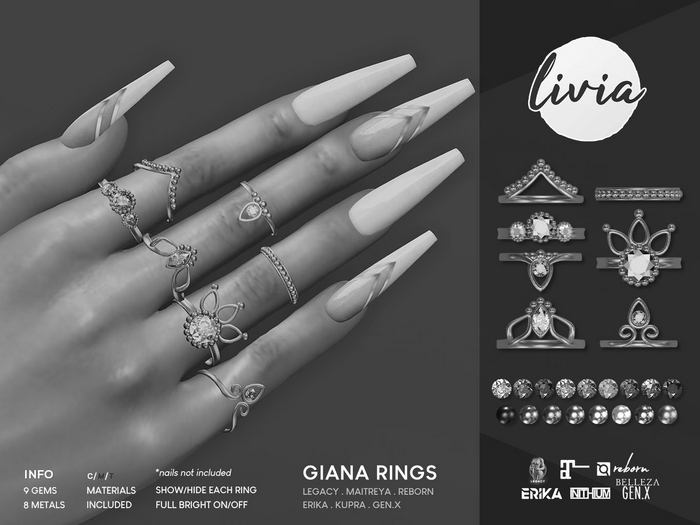 LIVIA Giana Rings DEMOS