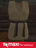 TK Maxi : Vest sleeveless belted (Maitreya) wool woven v