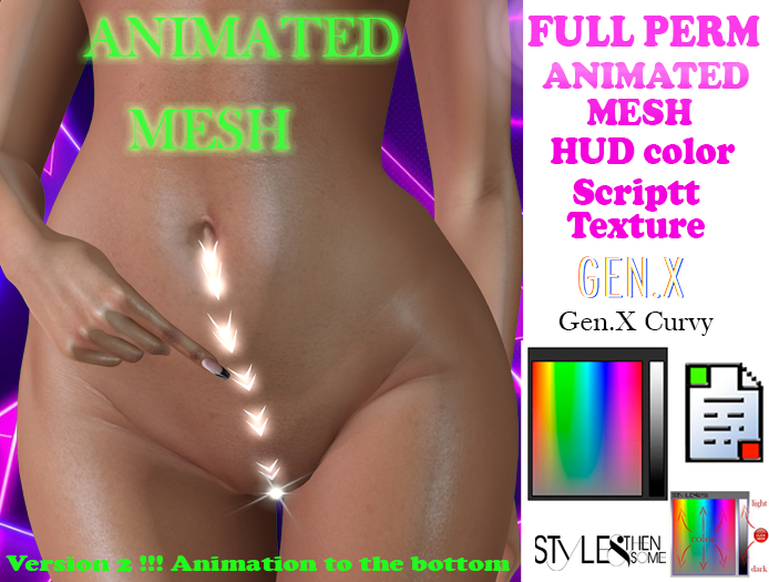 STYLES -FULL PERM-ANIMATED MESH V2//Belleza- Gen.X Curvy-PROMO 96 hours!!!