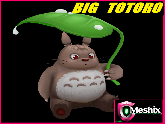 Big Totoro mesh prop (2 prims)
