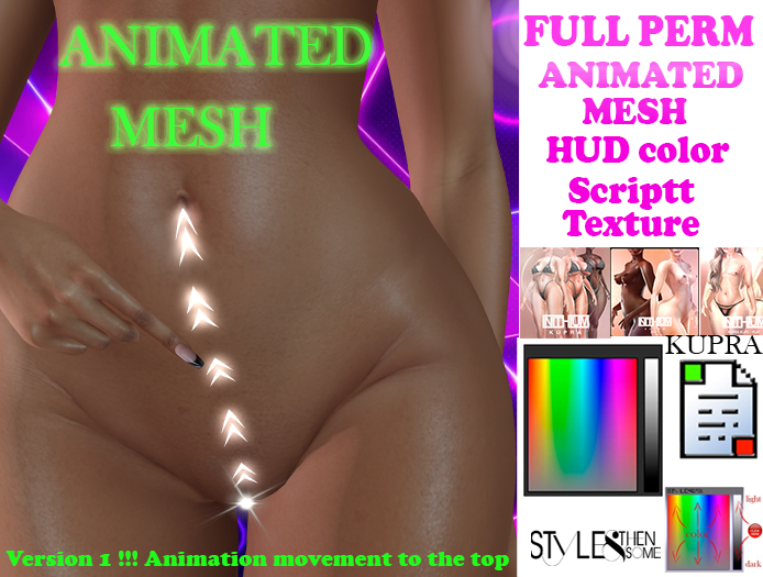 STYLES -FULL PERM-ANIMATED MESH  V1 // [ INITHIUM ] KUPRA-PROMO 96 hours!!!