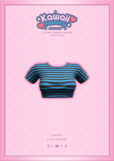 [=KFS=] Legacy Classic - Croptop - Black and Blue