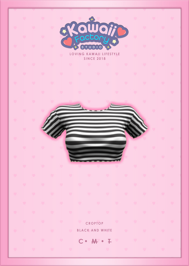 [=KFS=] Legacy Classic - Croptop - Black and White
