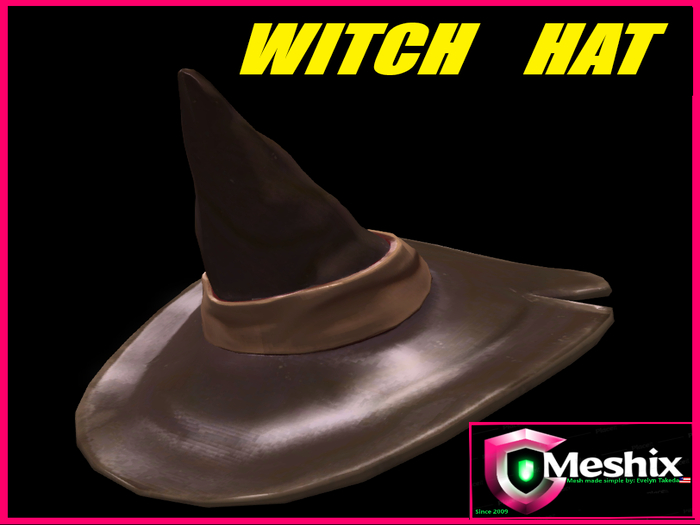Brown Witch hat with resizer 
