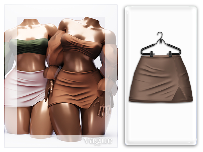 Vague. Nyane Skirt - Nude -