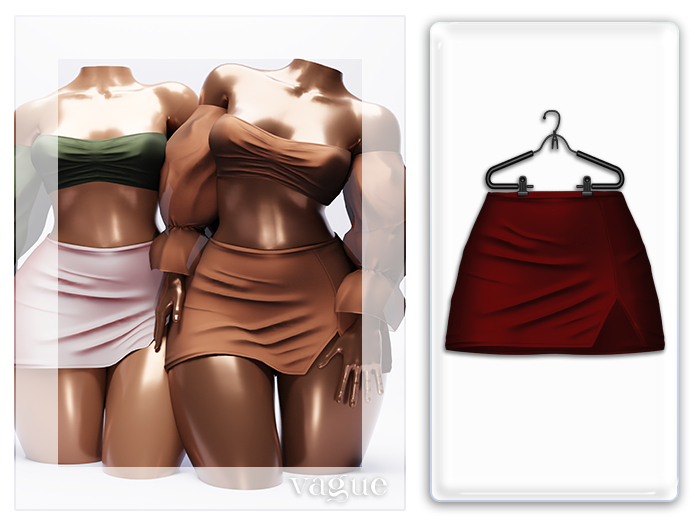Vague. Nyane Skirt - Red -