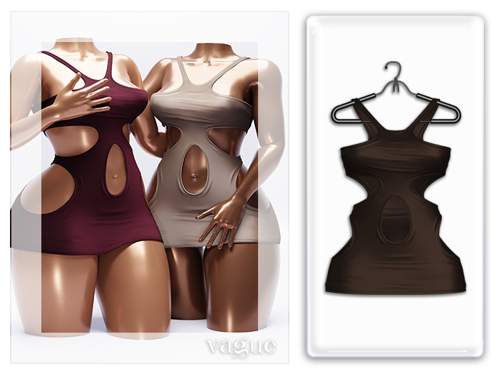 Vague. Ramona Dress - Chocolate -