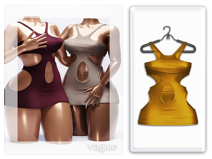 Vague. Ramona Dress - Mustard -