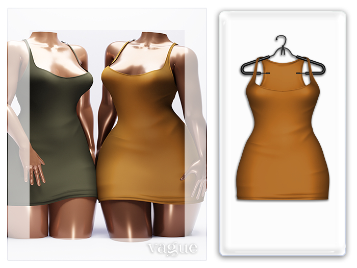 Vague. Tiffany Dress - Mustard -