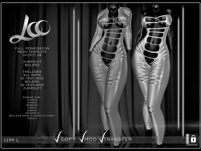 LCC FULL PERM OUTFIT 08 Jumpsuit & Bolero DEMO