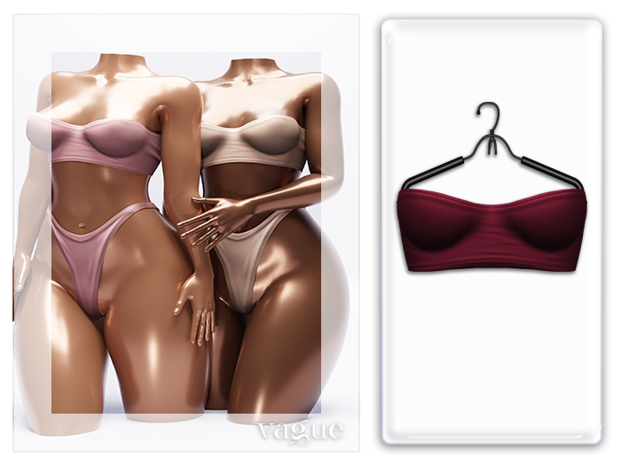 Vague. Donda Top Bordeaux