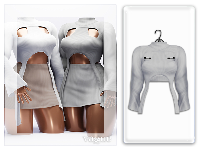 Vague. Maia Top White