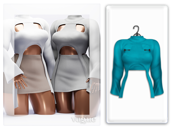Vague. Maia Top Teal