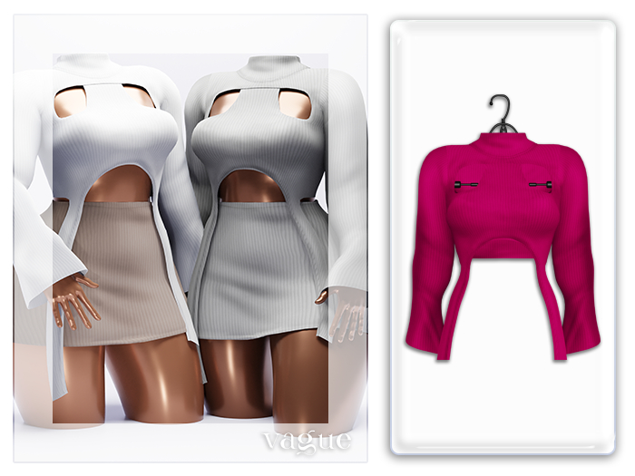Vague. Maia Top Pink