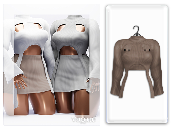 Vague. Maia Top Nude