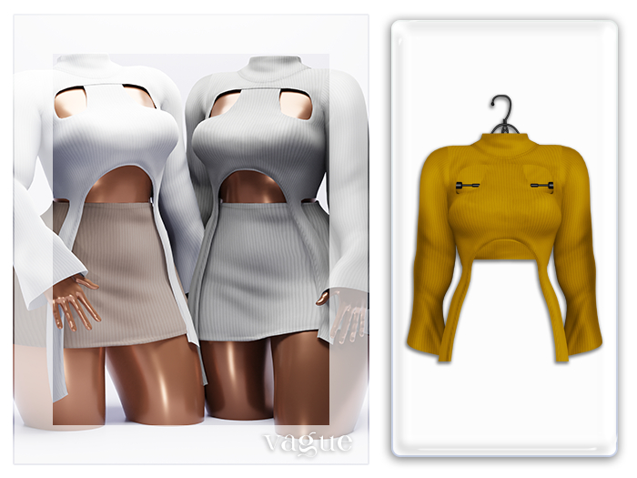 Vague. Maia Top Mustard