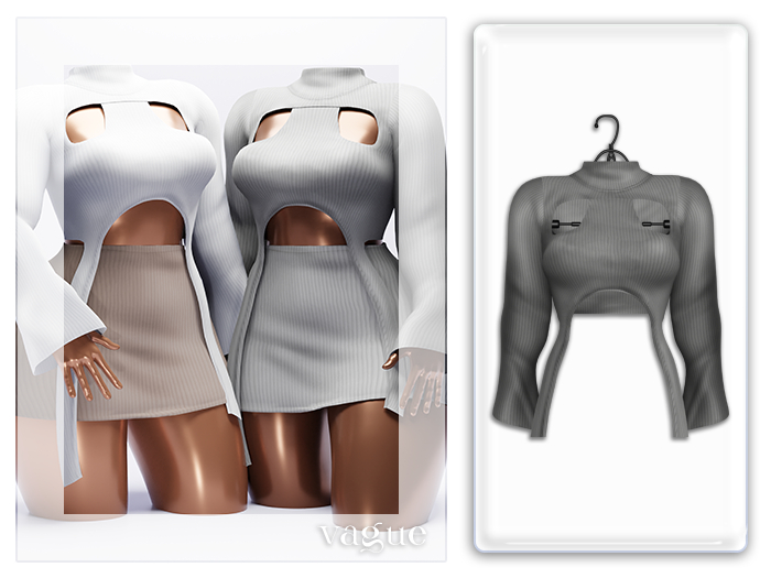 Vague. Maia Top Gray 