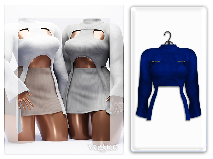 Vague. Maia Top Blue