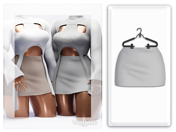 Vague. Maia Skirt White