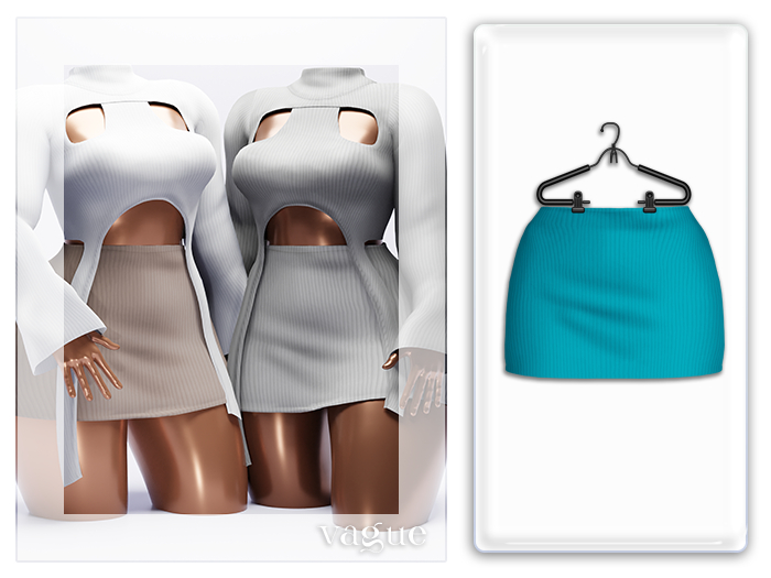 Vague. Maia Skirt Teal