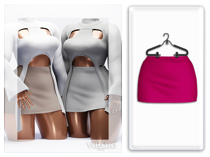 Vague. Maia Skirt Pink