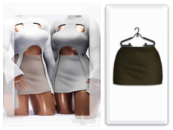 Vague. Maia Skirt Olive