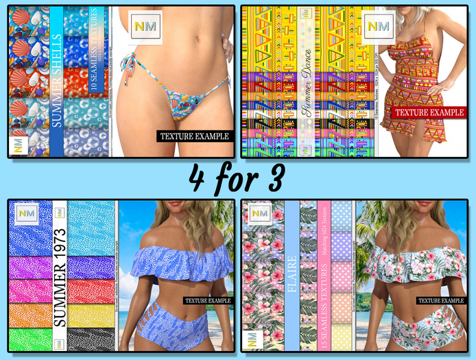 Beach Summer Seamless Textures