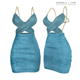 Cocktail Dress Blue Chains Reborn Erika