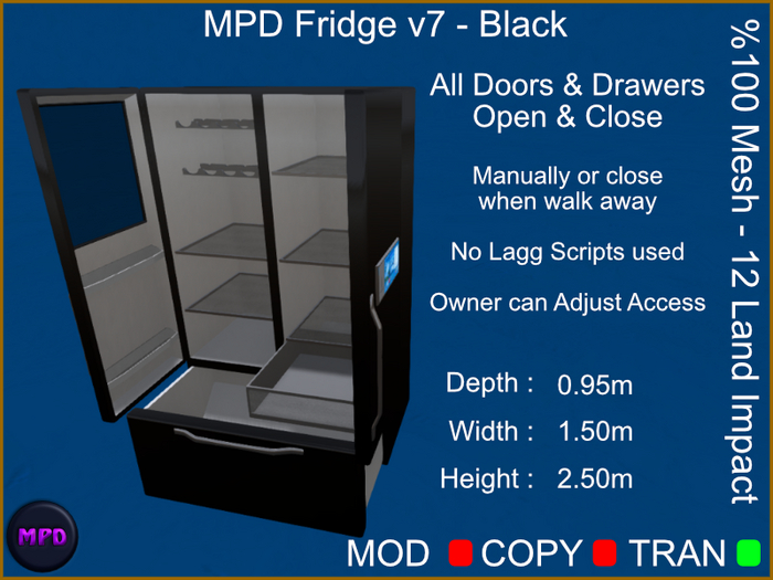 MPD Fridge v7 - Black