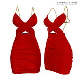 Cocktail Dress Red Maitreya Petite