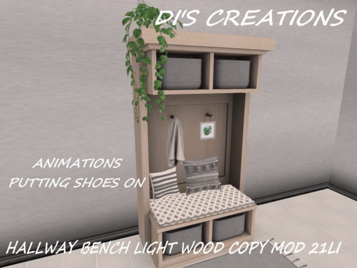 HALLWAY BENCH LIGHT WOOD