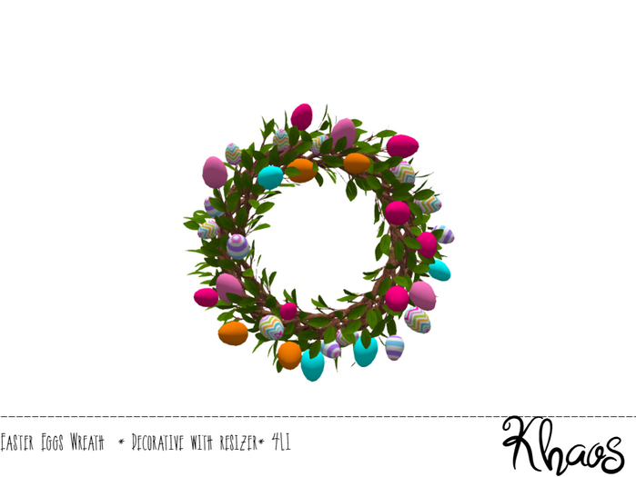 Khaos's Easter Eggs Wreath * Decorative with resizer