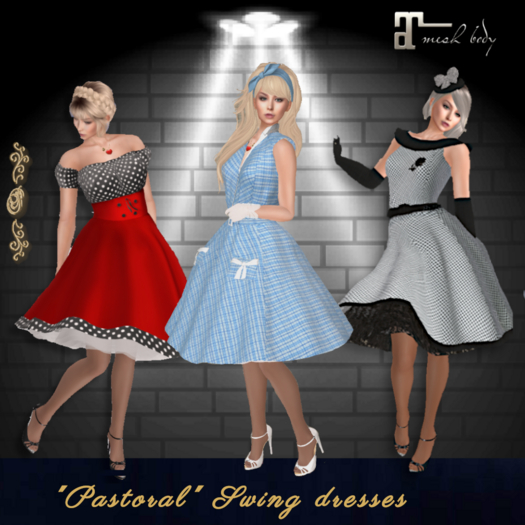 "PASTORAL" Swing 50s dresses DEMO