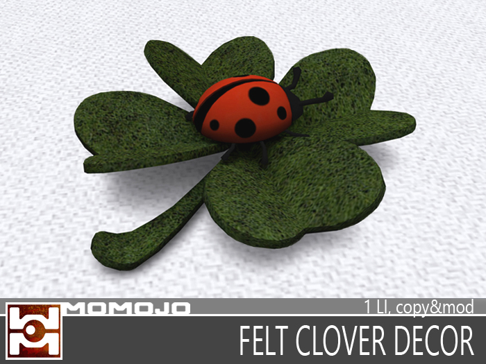 FELT CLOVER & LADYBIRD