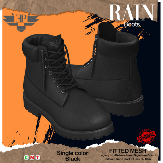 L'Emporio&PL::*Rain*::-Boots- Black-