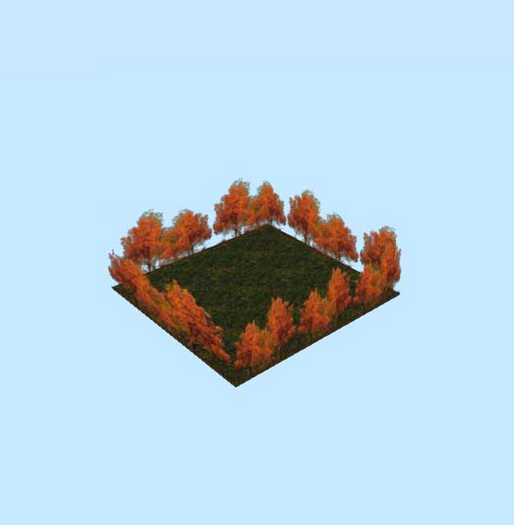 Sky Platform "Orange Autumn" 32x32 - BadAppleDesign - BOX