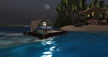 Second Life Marketplace - 60% OFF! Luna Tiki Raft - multisit raft ...