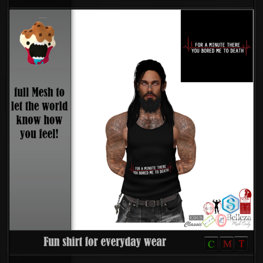 Mens bored tank