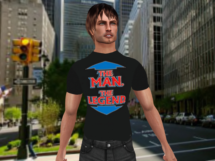 The Legend-Mens' mesh shirt