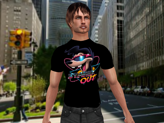 Stand Out-Mens' mesh shirt