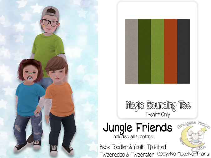 {SMK} Magic Bounding Tees | Jungle Friends