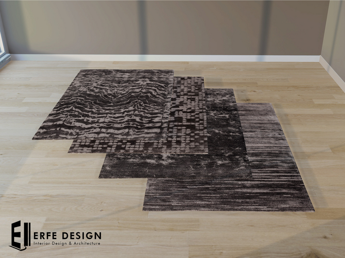 -Darky Carpets 4 Pcs [Erfe Design] PACK