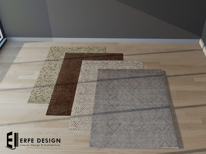 -Tabitha Brown  Rug Serie 4Pcs 2LI [Erfe Design] PACK